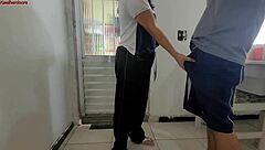 my neighbor sends her latina stepdaughter to my house to ask for eggs and lick my cock