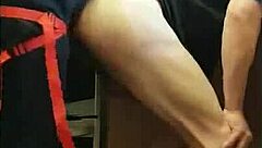 pegging my boyfriend's ass in kitchen, cornfield, and bathroom with ass to mouth part 12