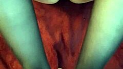 Babe Does Footjob In Stockings For Tattooed Black Couple