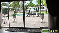 i love watching this big ass teen gobble cock outdoors with oiled body in high definition.