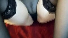 Babe Does Footjob In Stockings For Tattooed Black Couple