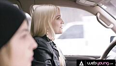 conflicted teen kristen scott explores lesbian sex with petite blonde kenna james