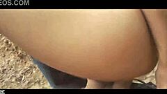 Hermosa Abby Gives Blowjob on Road