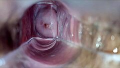close up of a woman's vaginal orgasm in intimate setting