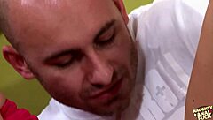 Their adventure began with her getting naked and allowing group play.