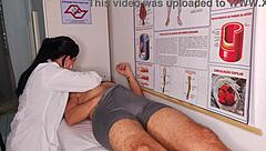 Erection In Front Of Nurse At Hospital