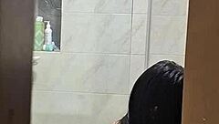 i spy on my hot rommie changing and showering, sneaky recording!