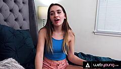 Busty teen says 'i'll show you who's the boss' to her stepsister