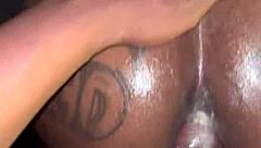 Messy anal fuck in the living room?