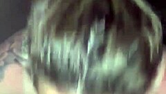 my girlfriend with sunburn gives deepthroat blowjob and swallows cum