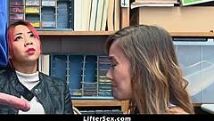 Young Thief Kimberly Chi Caught, Stepmom Christy Love Punished by Officer