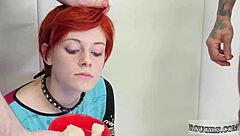 Bound teen 18+ in bondage domination fetish, anal assfucking leading to squirting orgasm and cum