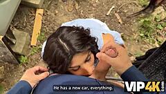 Hunter Fucks Beautiful Shaved Gypsy Girl At Abandoned House