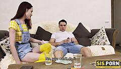 Sis porn dirty babe turned me on so now i'm bound to nail her shaved pussy