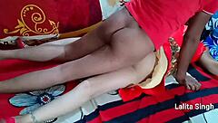 Beautiful village bhabhi feels pleasure fucking on bed.