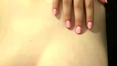 Thick girl gropes herself for step-daddy.