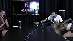 Yasmin Pariz Moans Passionately While Sucking Cock in Sheer Red Lingerie