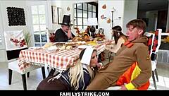 Familystrike - Hot Family Thanksgiving Dinner Groupsex Stepmom Stepson Stepdaughter Stepdad - Chanel Camryn Tiffani Madison Mike Mancini Rion King