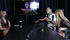 Yasmin Pariz Moans Passionately While Sucking Cock in Sheer Red Lingerie