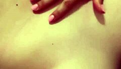 Thick girl gropes herself for step-daddy.