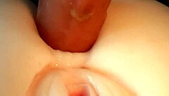 Beautiful pussy play with double penetration and blowjob