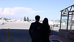 horny latina gets fucked on private plane