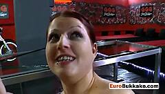 Holy Hell! Chubby Redhead Banged Hard in Wild Lingerie Orgy!
