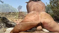 Amateurs Engage In Outdoor Public Sex At Church With Doggystyle And Blowjob