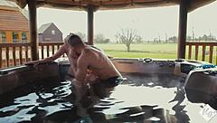 Holly Kiss says, horny in hot tub with toy boy?