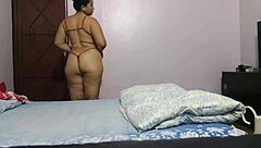 Big Ass Brunette Masturbates Tight Pussy To Intense Orgasm