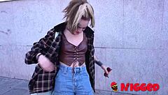 She's Crazy About Fucking Black Men Hard!