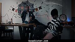 The Freaky Ouija Board Makes Stepsiblings Swap and Fuck!