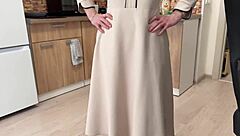 Beautiful stepmother fucks stepson without panties in pov close-up