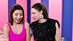 Italian Beauty Layla Extreme Sfw Tickling Challenge - Girl Giggles And Gets Her Feet Tickled By Talia Mint