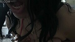 big tits french milf wife dirty talks in cuckold scene