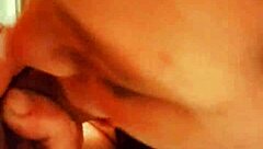 BBW wife sucks dick fresh out of the shower, are her big tits wet?