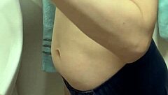 After my bath, i brushed teeth, then licked my soft nipples to make them erect 😍