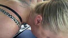 After missing the bus she ordered a taxi when she left home she forgot her card at home so she had to give the driver a blowjob as a reward for the ride