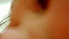 BBW wife sucks dick fresh out of the shower, are her big tits wet?