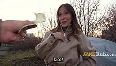 Curvy Spanish Girl Takes Money For Every Touch And Stroke!