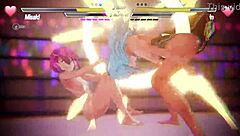 Lesbian Battle 2: Intense Pussy Sex Action