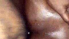 Fucking stepmom's pussy and asshole with cum on ass