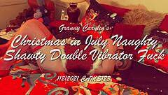Granny Carmen's Christmas In July Vibrator Fuck