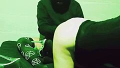 Wife turns into husband's anal slut in exhibitionist lingerie fuck with big clit.