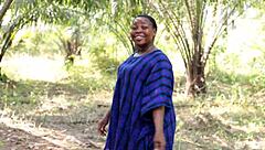 Horny African BBW Wife Meets Monster Cock!