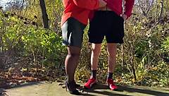 Mother-In-Law Holds My Dick While I Pee In Public Fetish