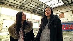 Two german best girl friends julia parker and maria gail talk about risky no condom ffm threesome sex at lost place