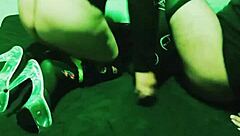 Wife turns into husband's anal slut in exhibitionist lingerie fuck with big clit.