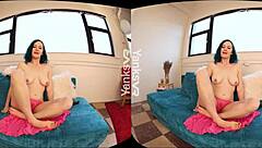 Rita Rollins Yanks Dildo To Orgasm