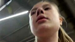 crazy bbw squirts and fucks in the gym